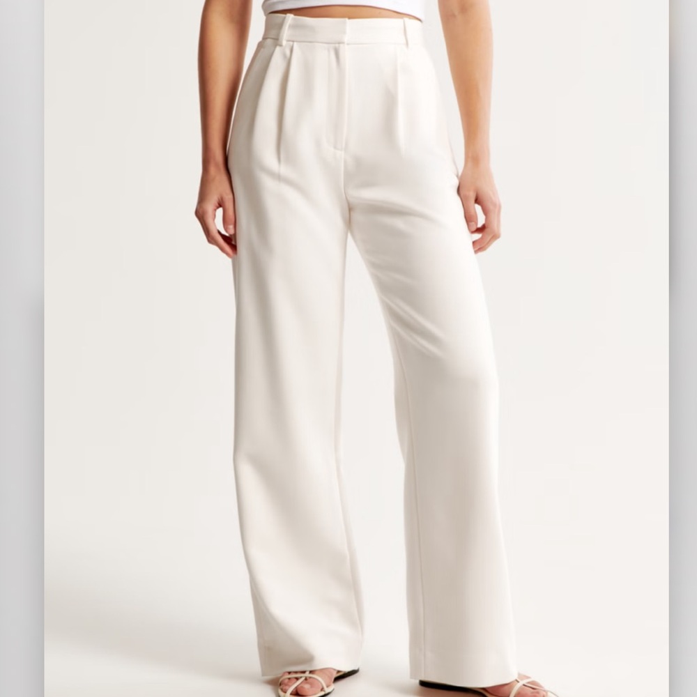 A&F Sloane Tailored Wide Leg Pant